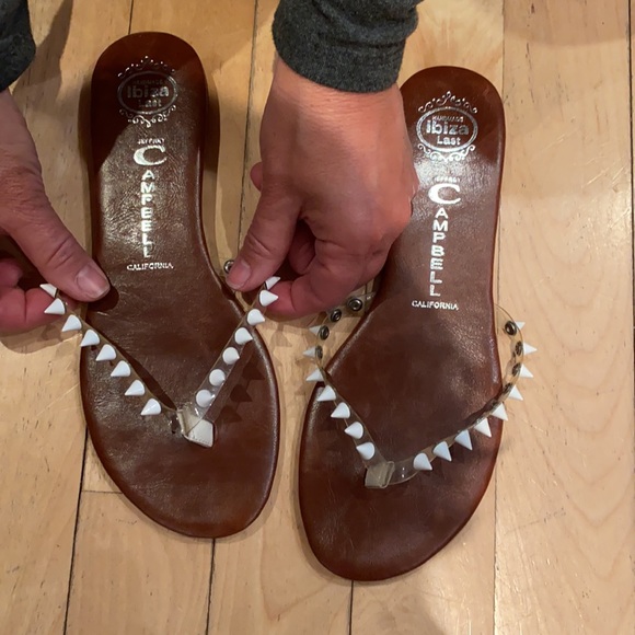 Jeffery Campbell handmade studden flip flop - Picture 2 of 5